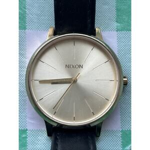 Nixon The Kensington Gold Tone Black Band Women’s Quartz Watch